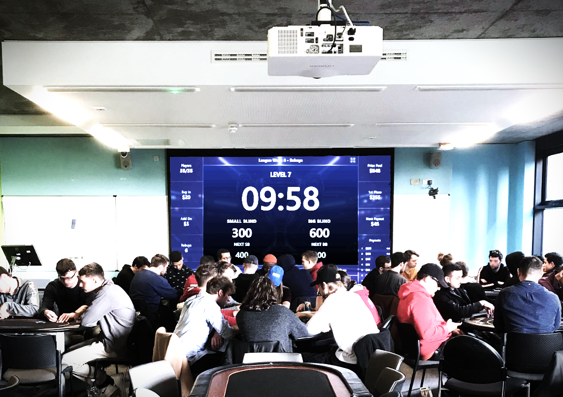 Early version of BlindShark's simple poker tournament clock